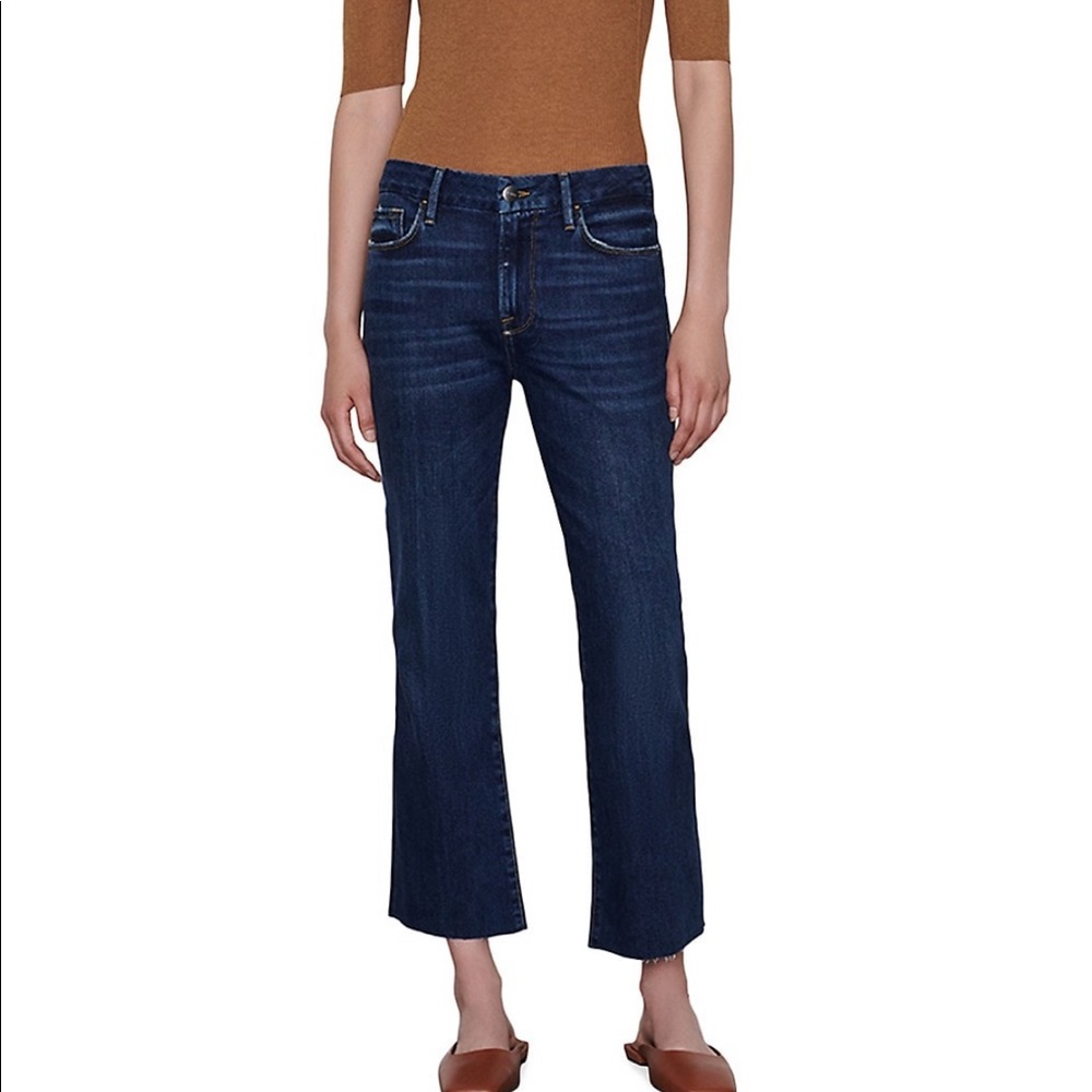 Frame Le crop mini bootcut jeans size 28 Rosalie color